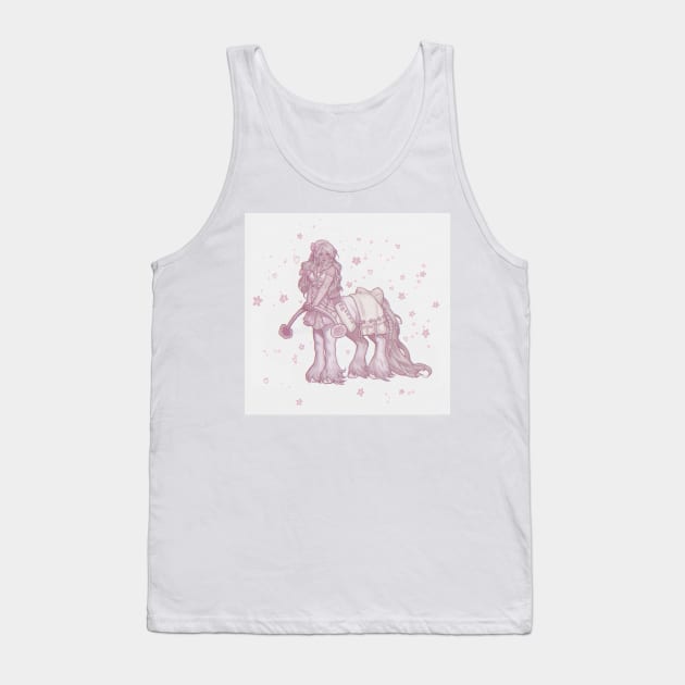 pastel pink aesthetic centaur girl Tank Top by 520nero